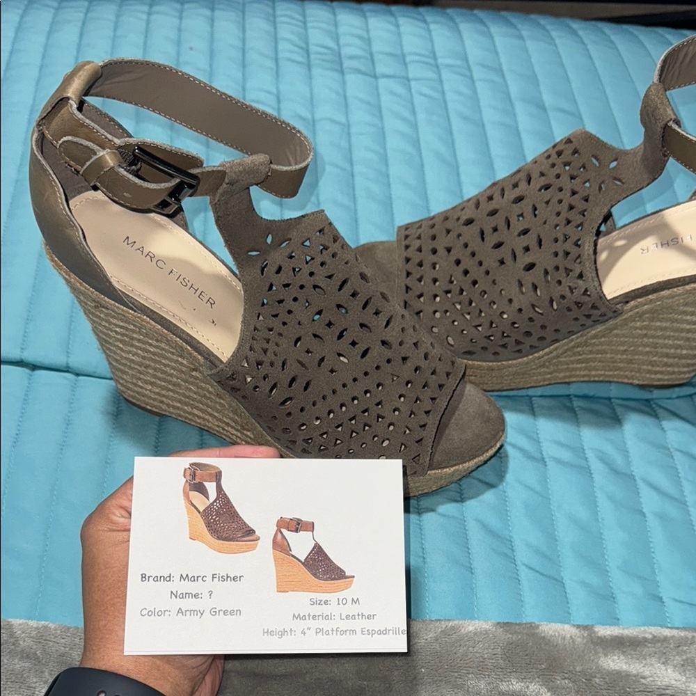 Marc Fisher - Wedge Sandals (NWOT)